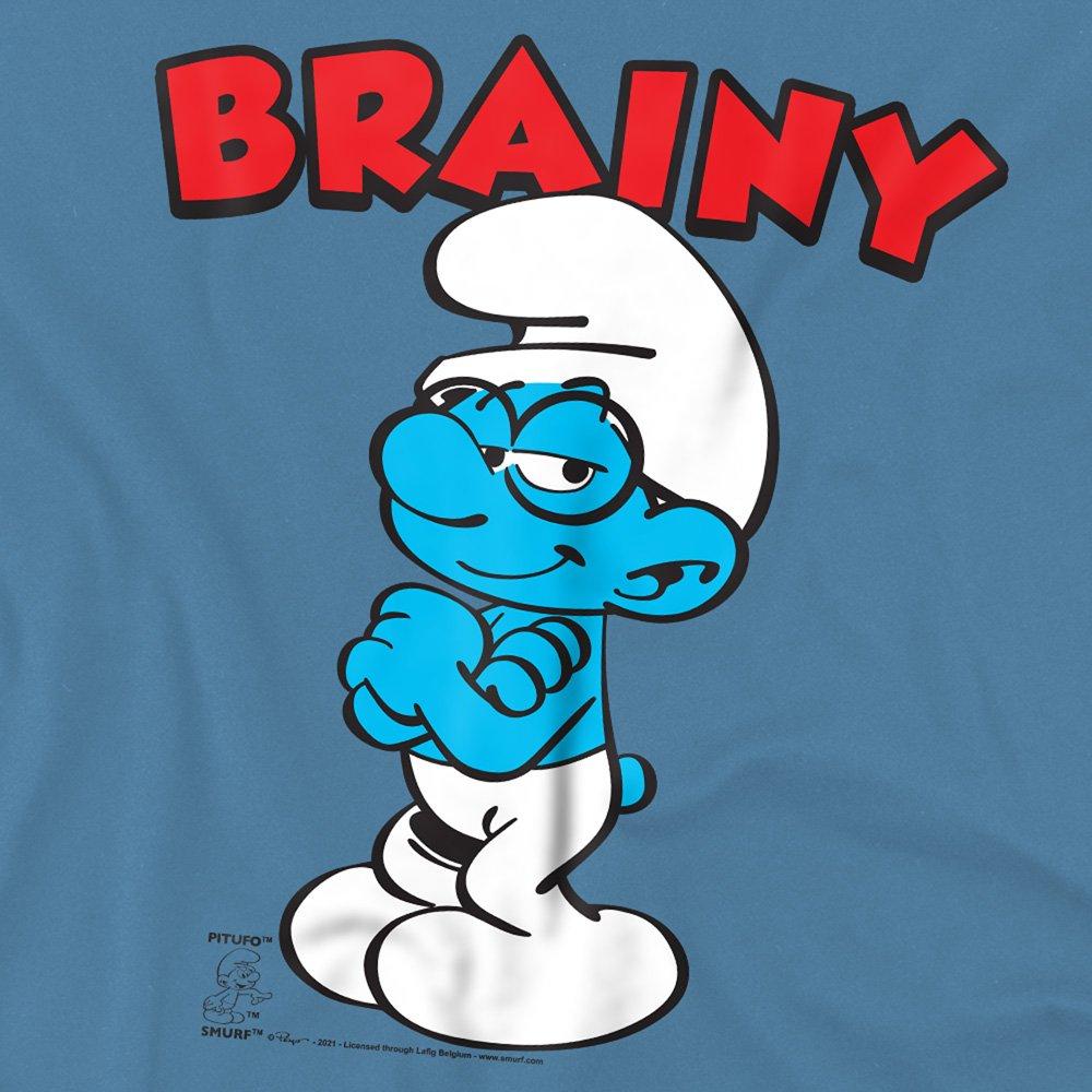Blue - Other - Smurfs Brainy T Shirt Carolina Blue - 2