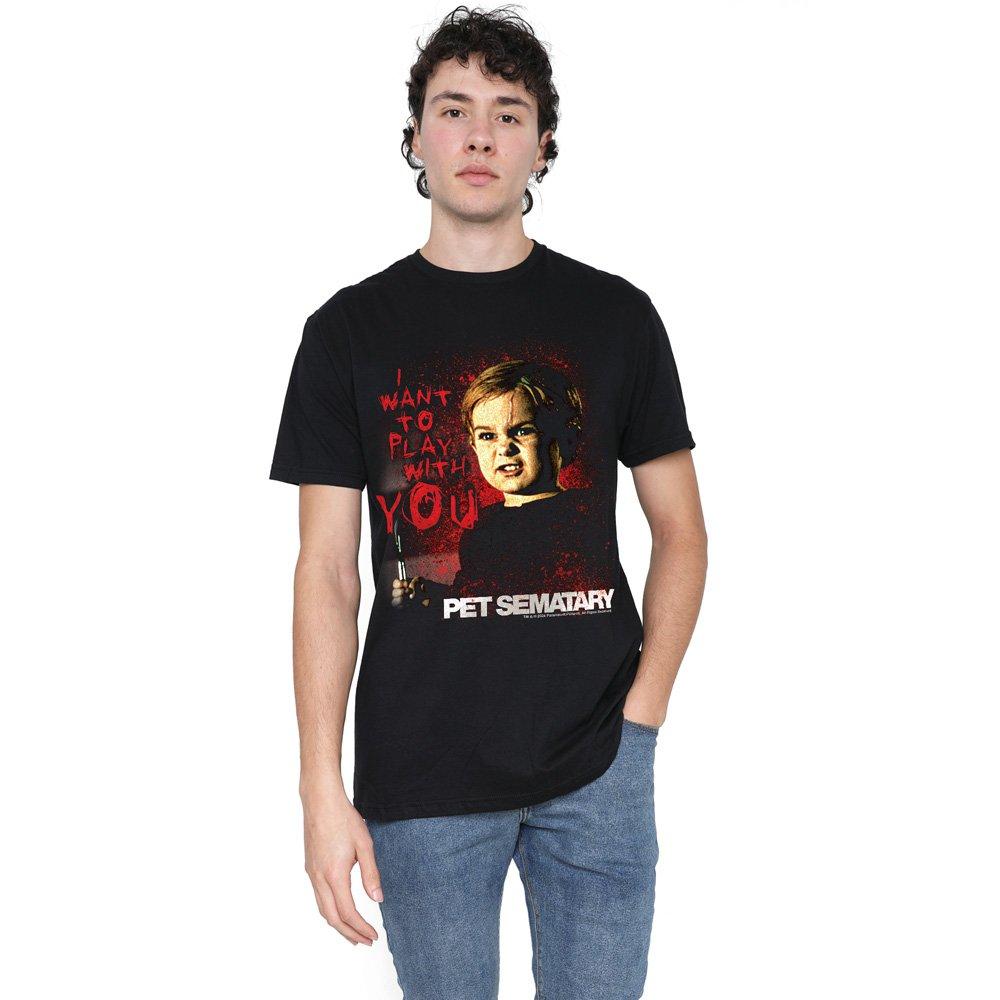 Black - Other - Pet Sematary I Want To Play Unisex T Shirt Black - 1