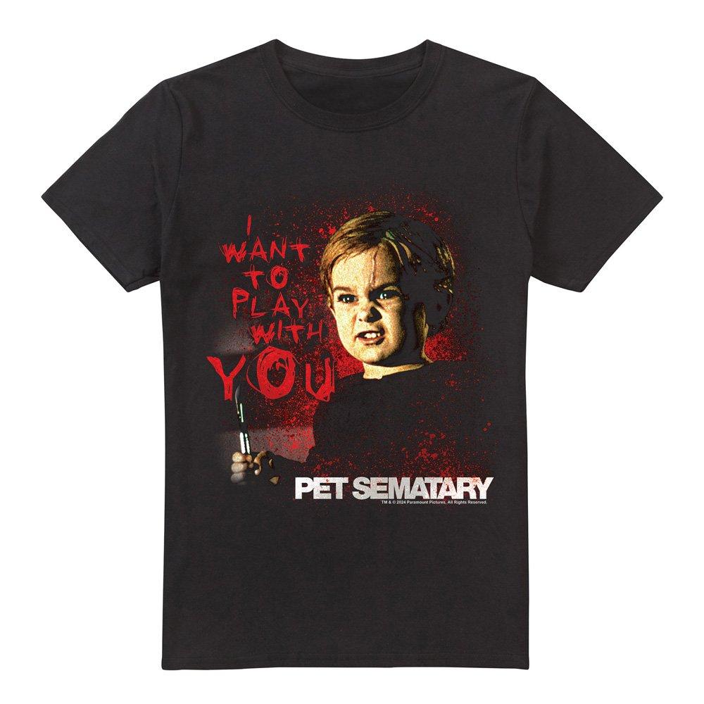 Black - Other - Pet Sematary I Want To Play Unisex T Shirt Black - 4