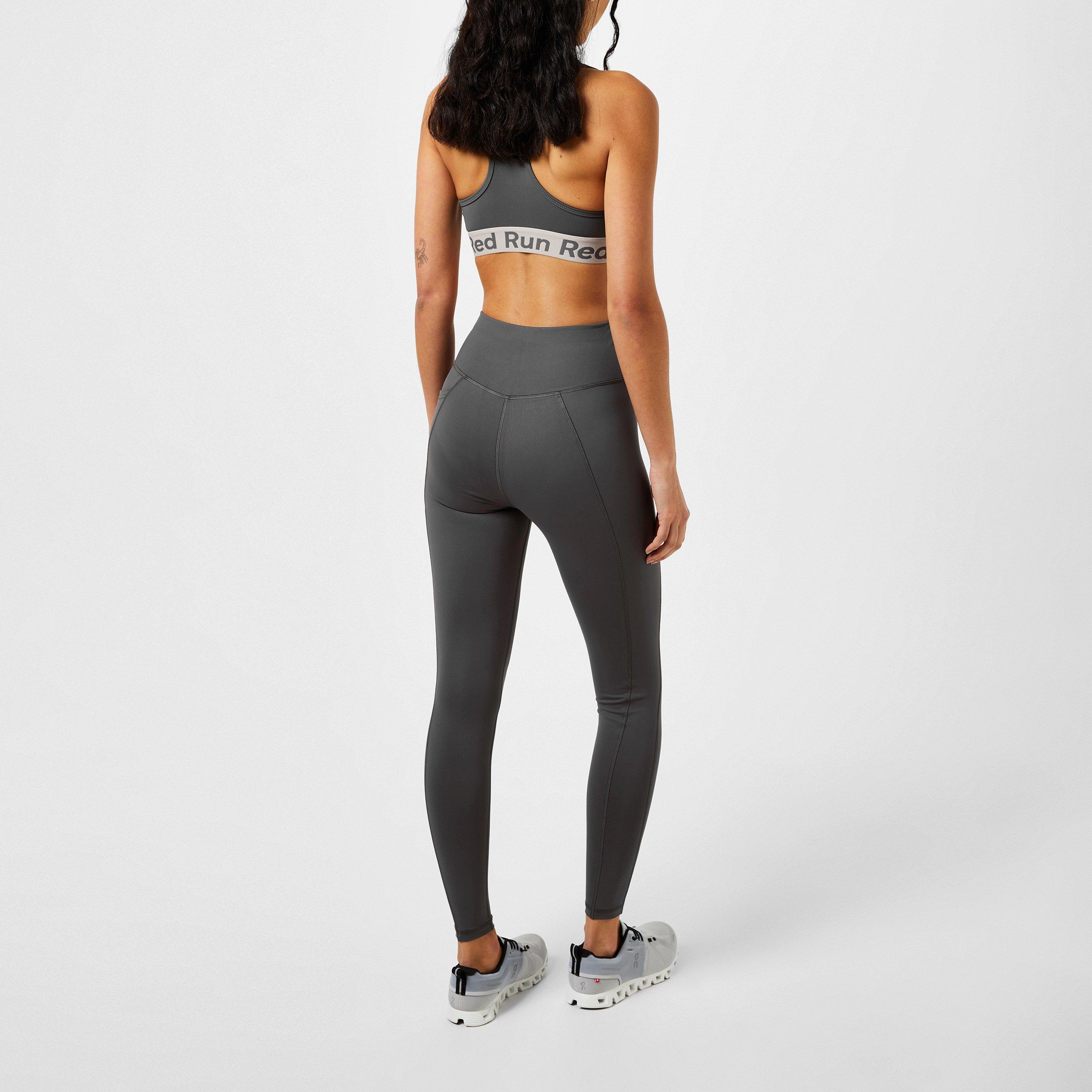 Grey - Red Run - Sports Bra Top - 3