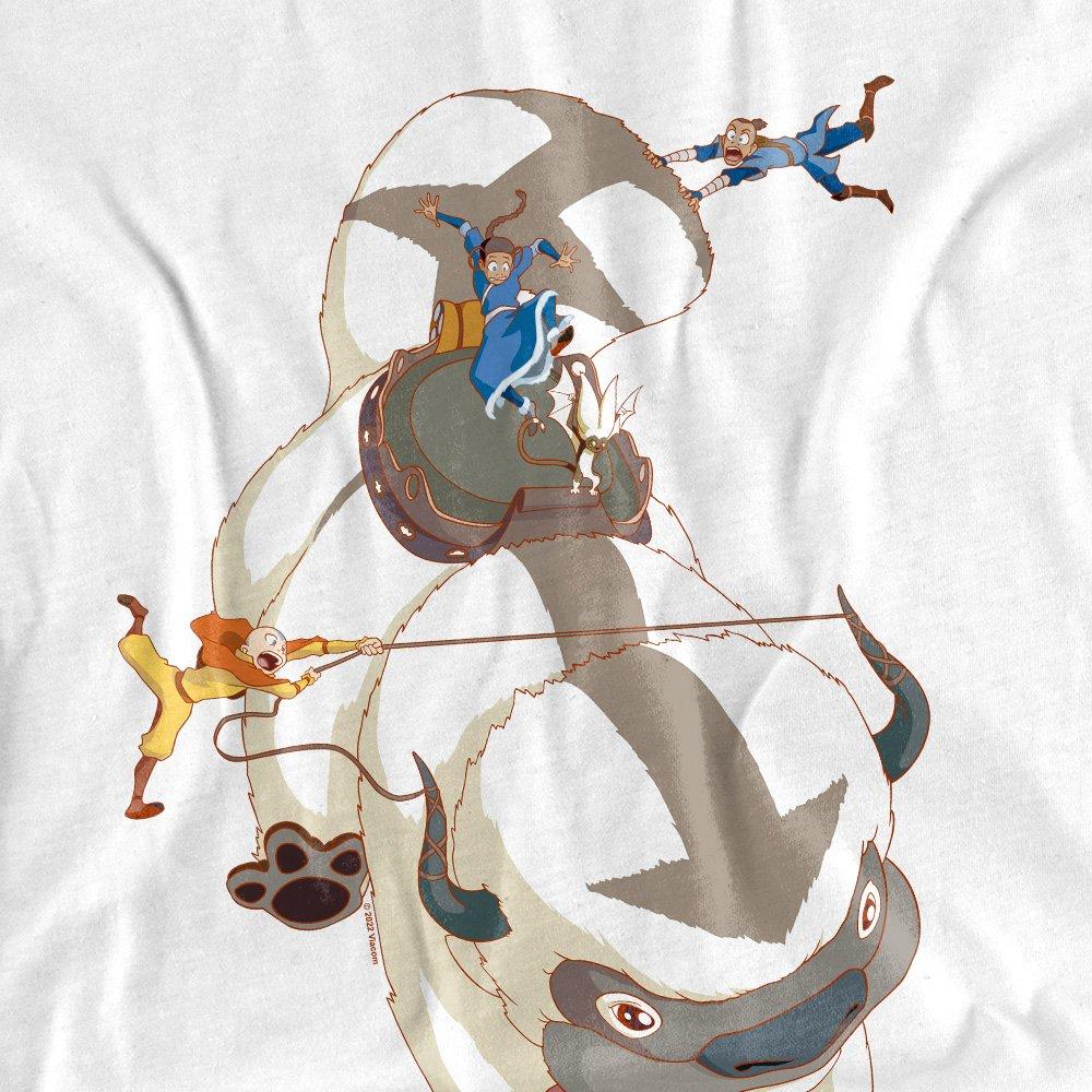 White - Other - Avatar The Last Airbender Hang On Appa Ladies T Sh - 2
