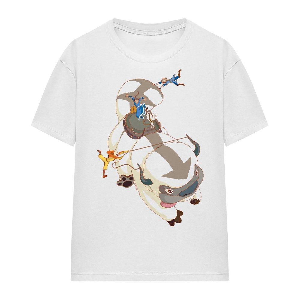 White - Other - Avatar The Last Airbender Hang On Appa Ladies T Sh - 4