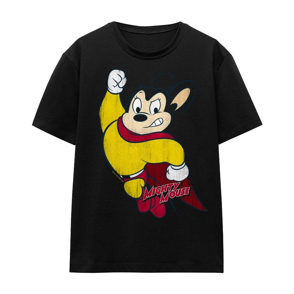 Black - Other - Mighty Mouse Classic Hero Ladies T Shirt Black - 4