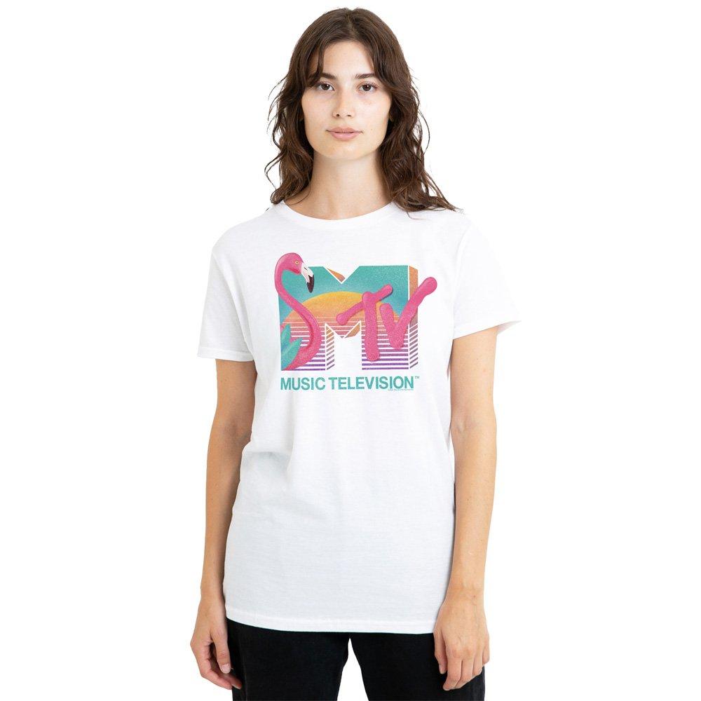 White - Other - MTV Flamingo Logo Ladies T Shirt White - 1