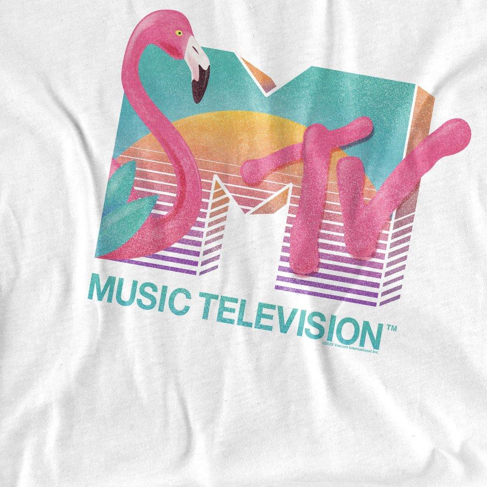 White - Other - MTV Flamingo Logo Ladies T Shirt White - 2