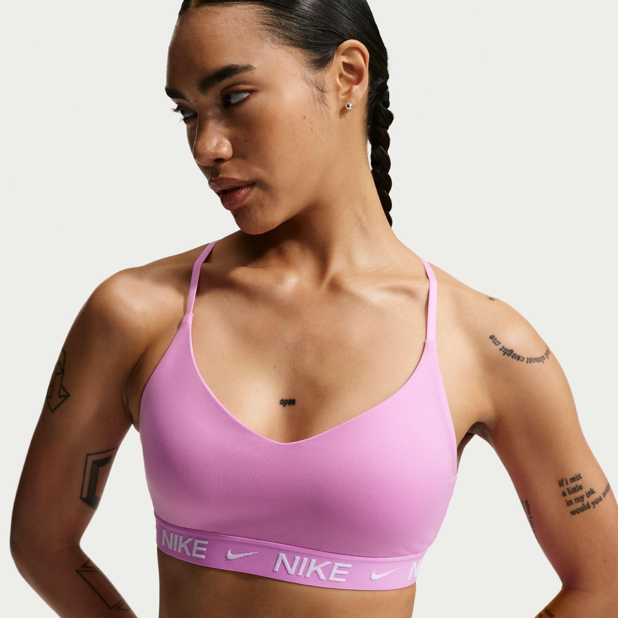 Nike Women's Indy Light Support Padded Sports Bra - Light Magenta - 16 (XL)