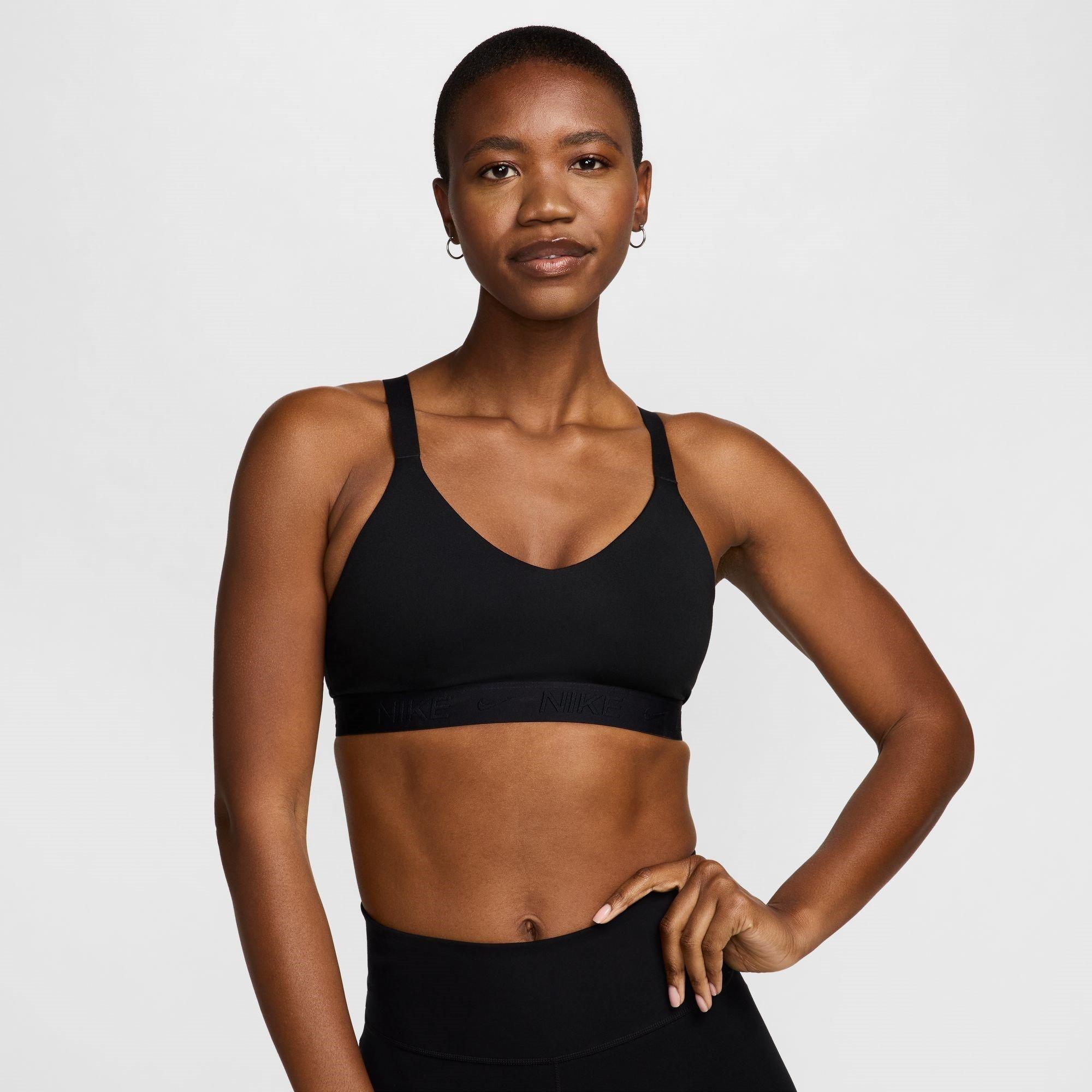 Black - Nike - Indy Medium Support Women's Padded Sports Bra - 1