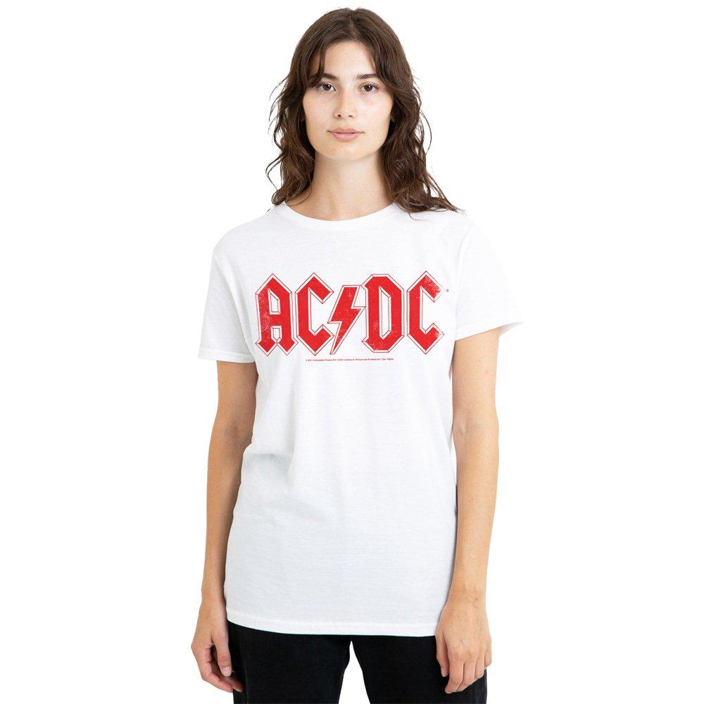 White - ACDC - AC DC Logo Raglan T-Shirt White - 1