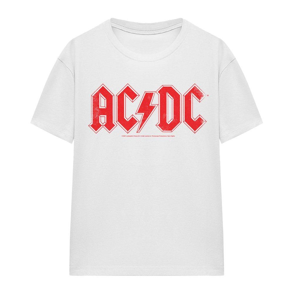 White - ACDC - AC DC Logo Raglan T-Shirt White - 4