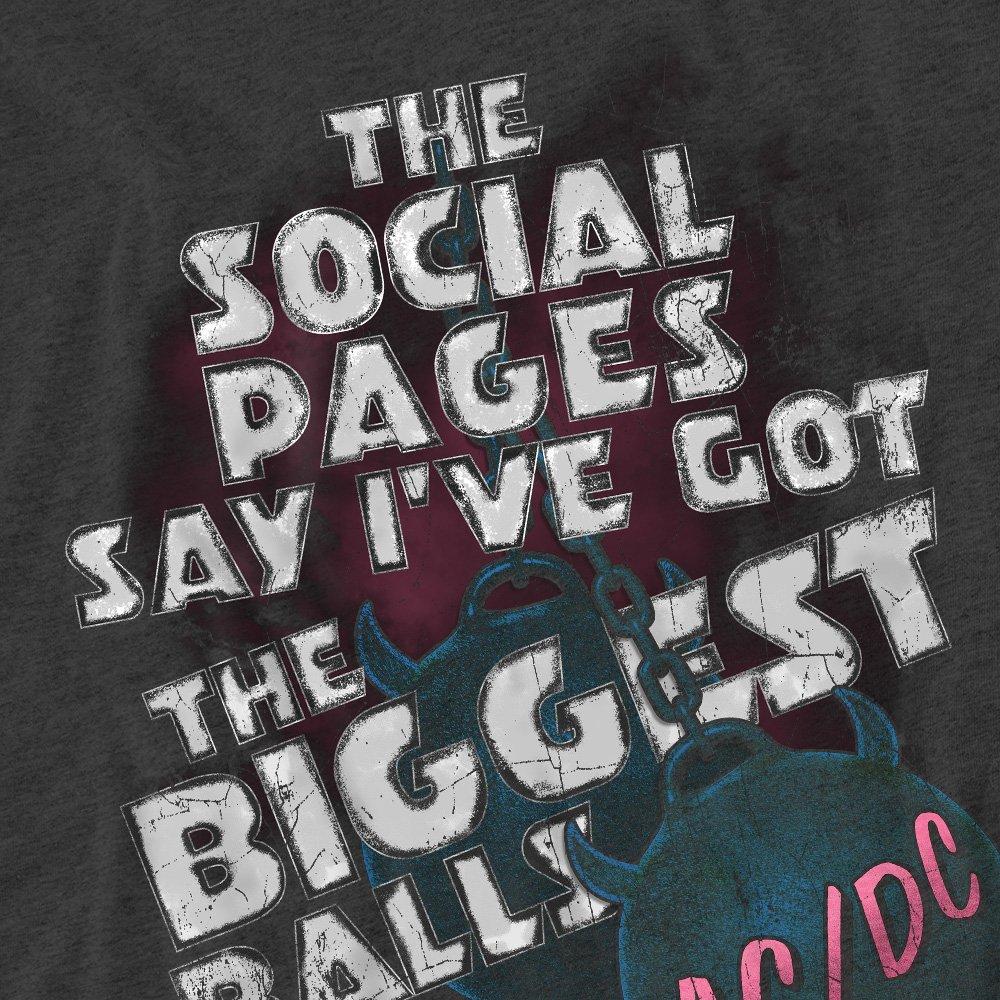 Charcoal - ACDC - AC DC Big Balls-Adult Heather Black - 2