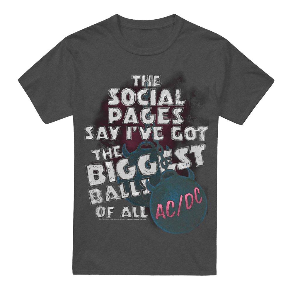 Charcoal - ACDC - AC DC Big Balls-Adult Heather Black - 4