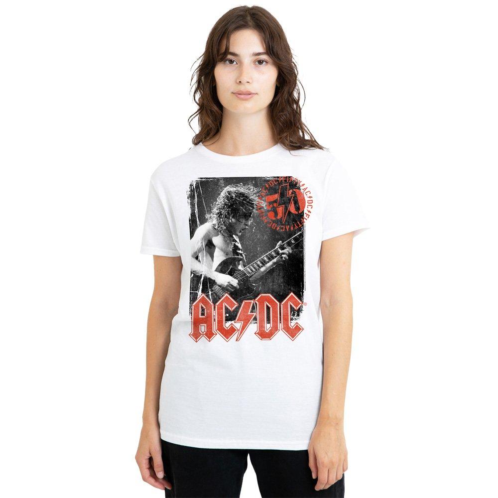 White - ACDC - AC DC Stamp Poster T-Shirt White - 1