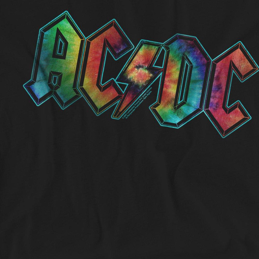 Black - ACDC - AC DC Tie Dye Logo T-Shirt Black - 2