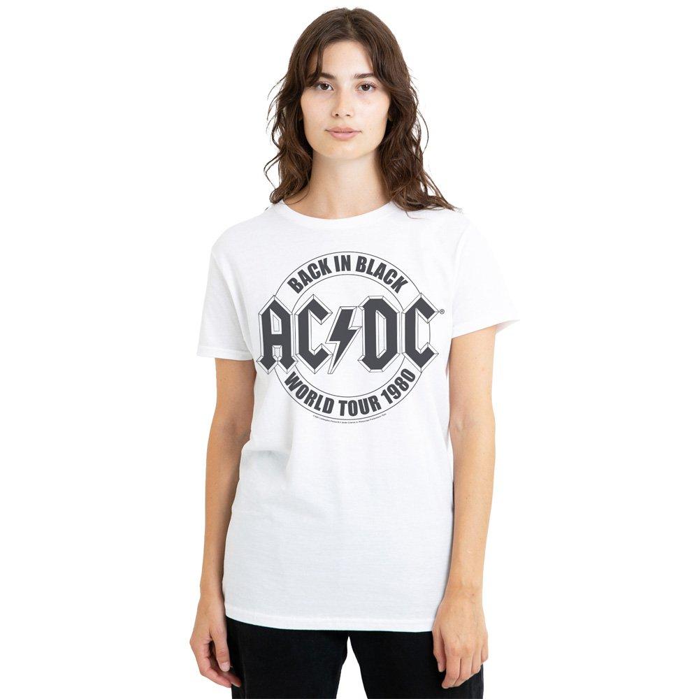 White - ACDC - AC DC Tour Emblem T-Shirt White - 1