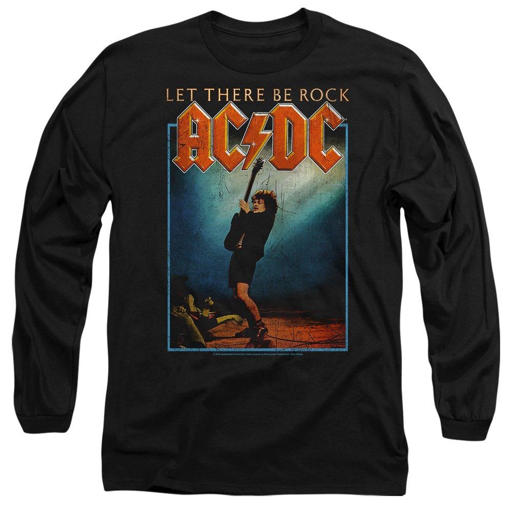 Black - ACDC - ACDC Let There Be Rock Mens Long Sleeve T Shirt B - 1