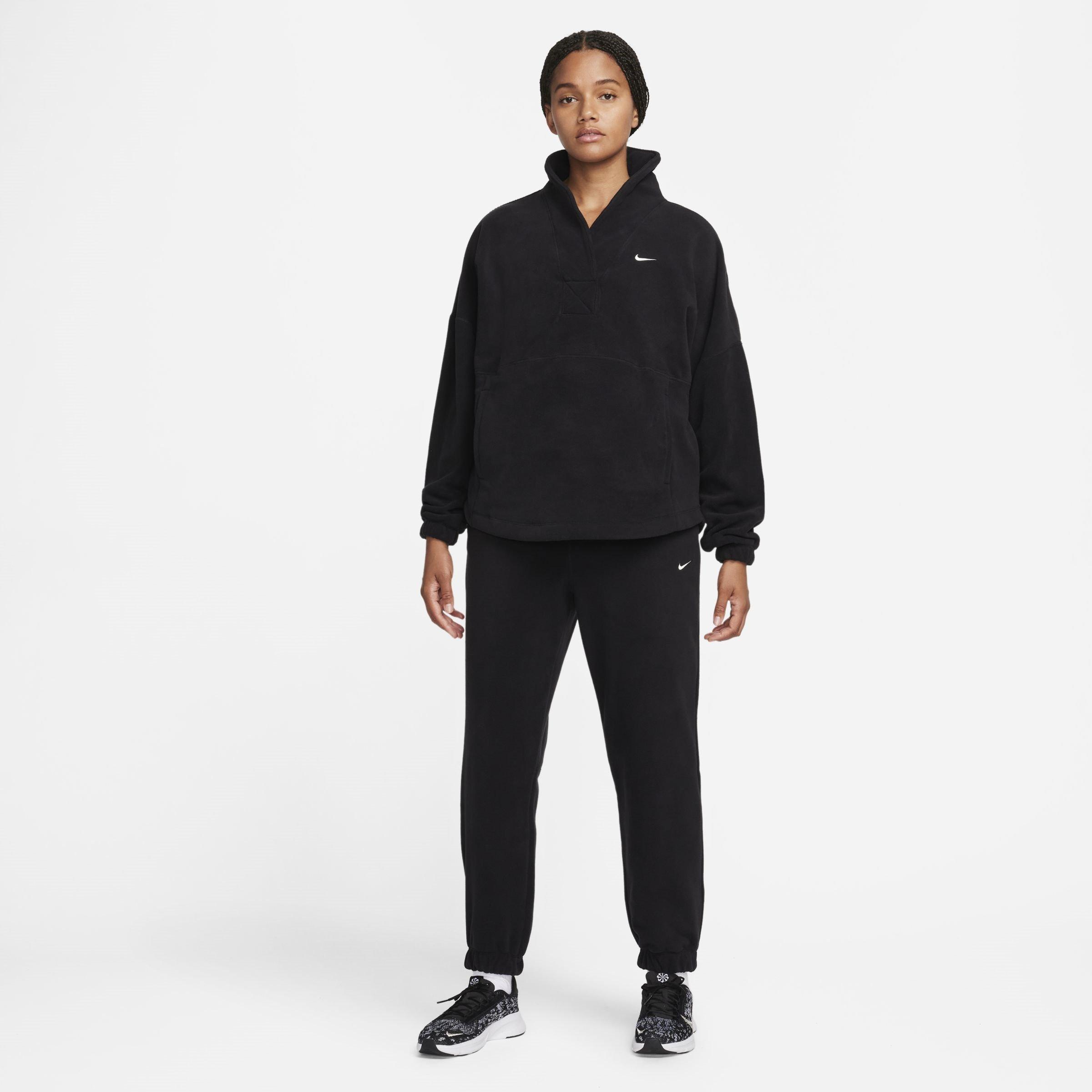 NOIR/IVOIRE PALE - Nike - Therma-FIT One Women's Loose Fleece Pants - 5