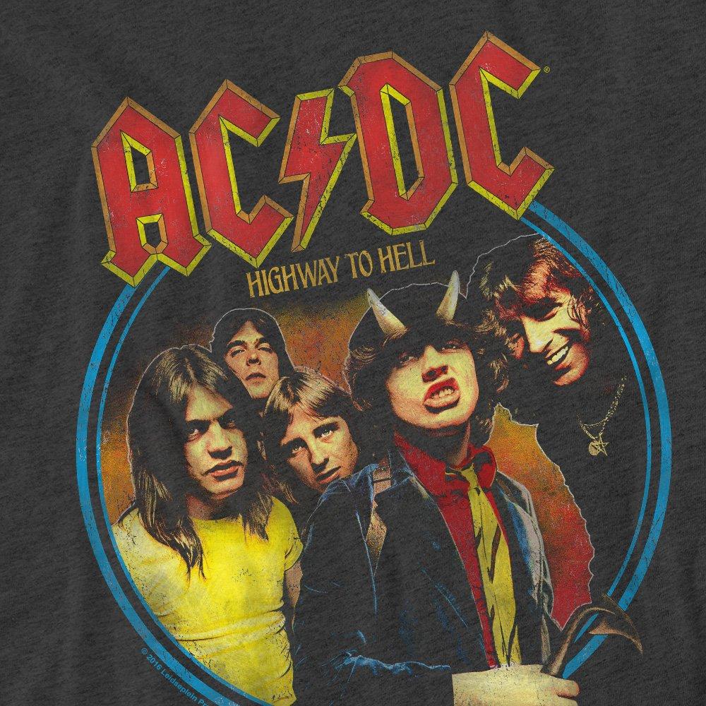 Charcoal - ACDC - AC DC Highway To Hell T-Shirt-Charcoal - 2