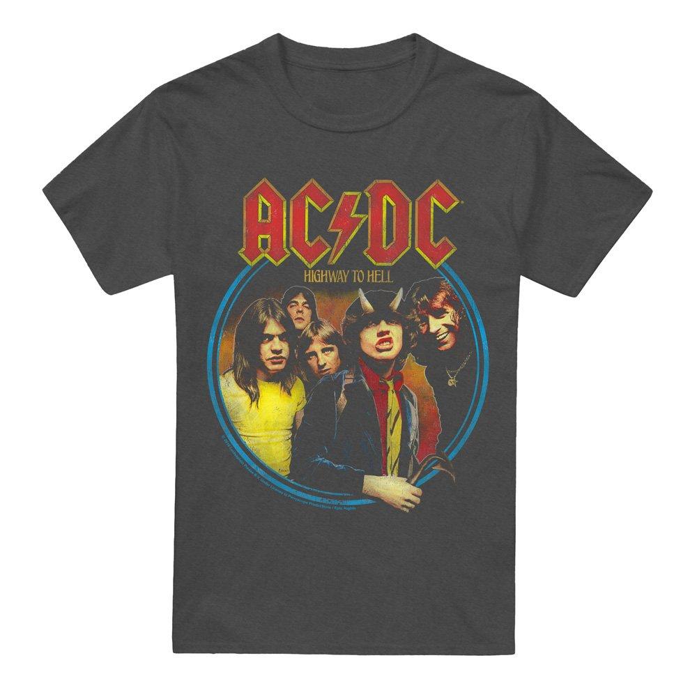 Charcoal - ACDC - AC DC Highway To Hell T-Shirt-Charcoal - 4