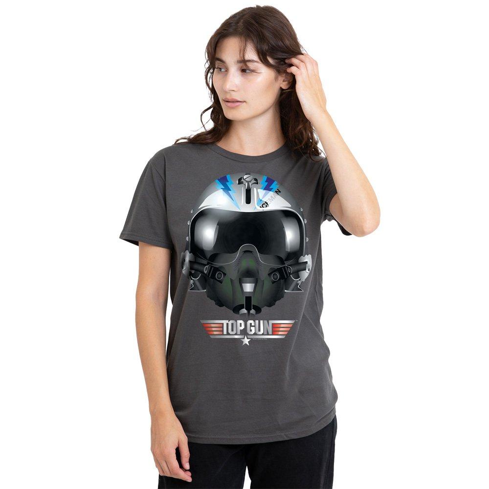 Top Gun Top Gun Iceman Helmet T-Shirt Charcoal