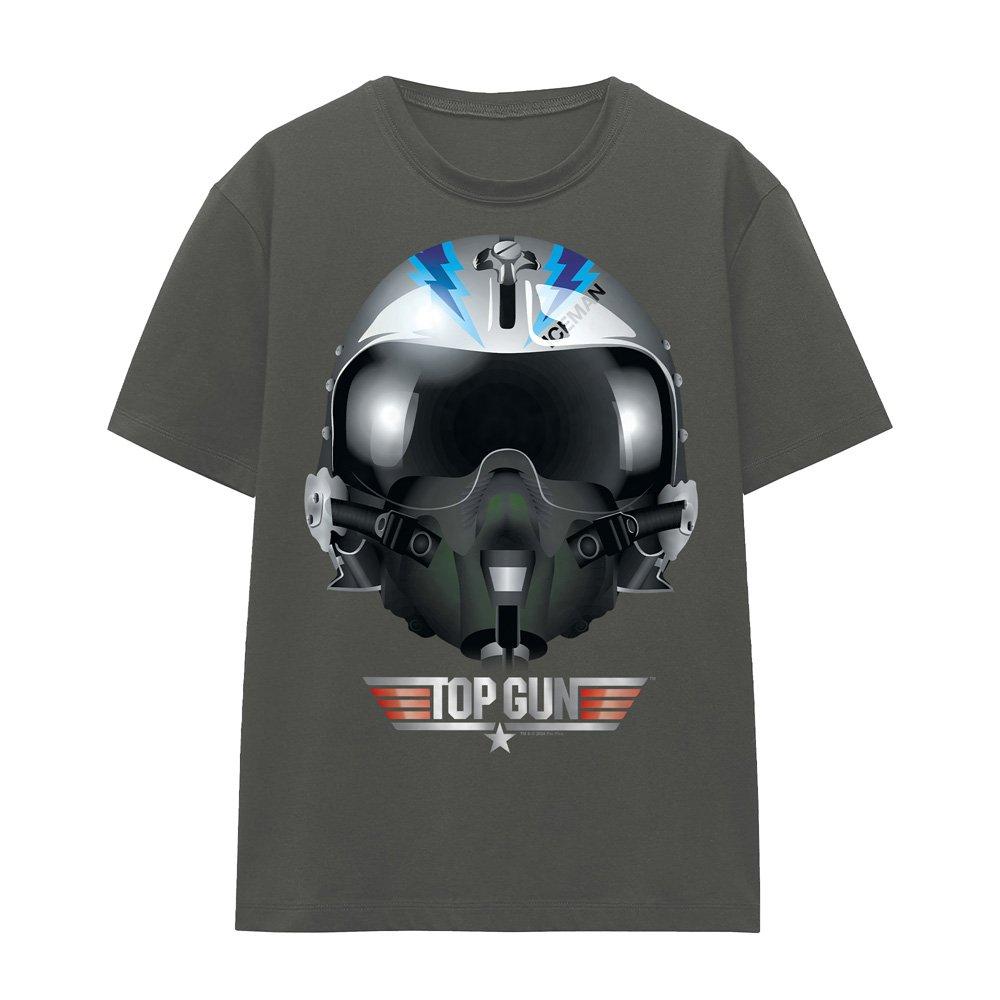 Charcoal - Top Gun - Top Gun Iceman Helmet T-Shirt Charcoal - 4