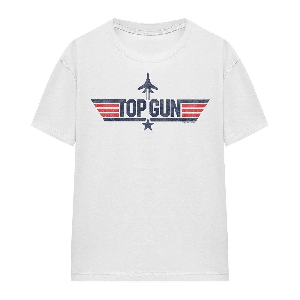 White - Top Gun - Paramount Top Gun Logo  White S S WomenS Tee - 4