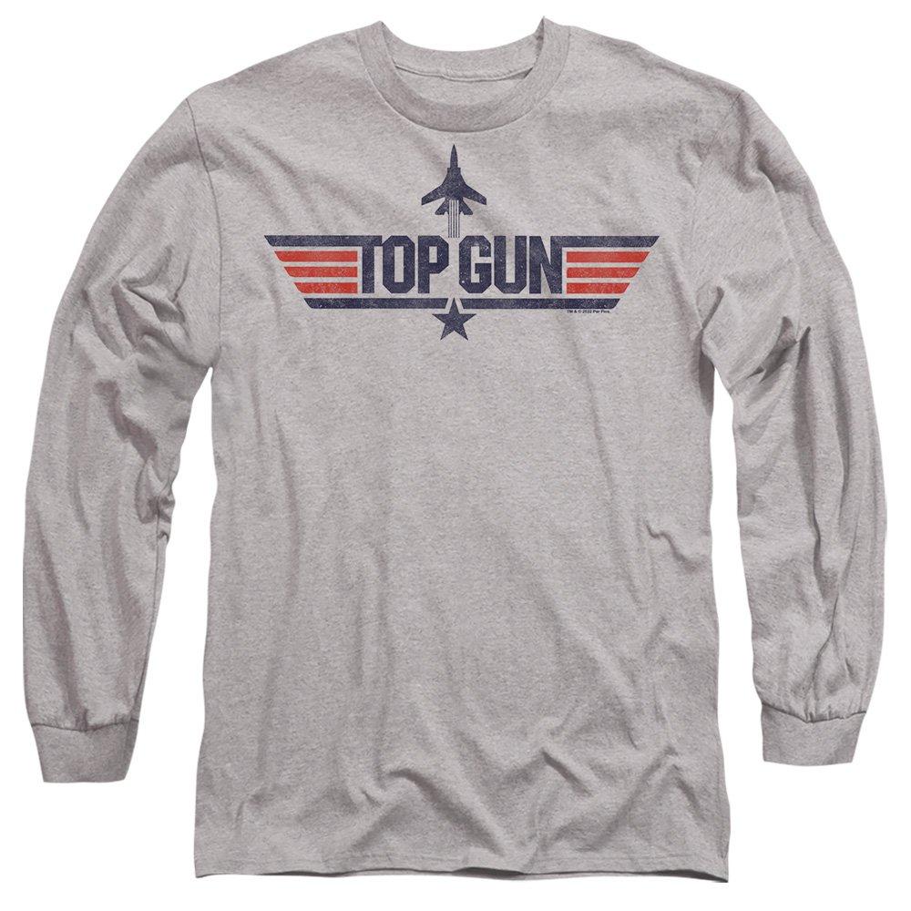 Paramount - Top Gun Logo Grey Long Sleeve T-Shirt