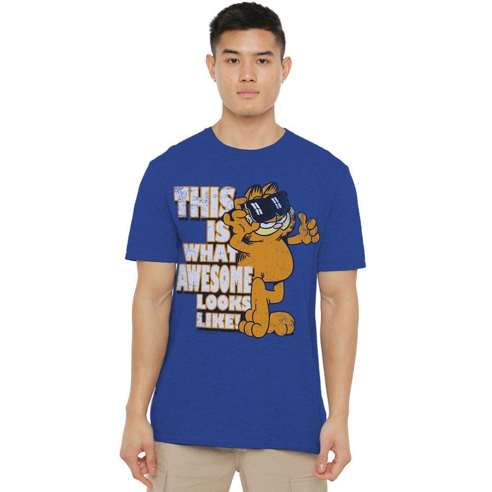 Royal - Garfield - Garfield Awesome Adult Heather Royal Blue - 1