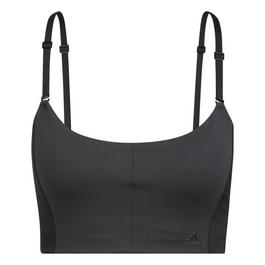 adidas Yoga Studio Light Support 3 Stripes Bra Womens