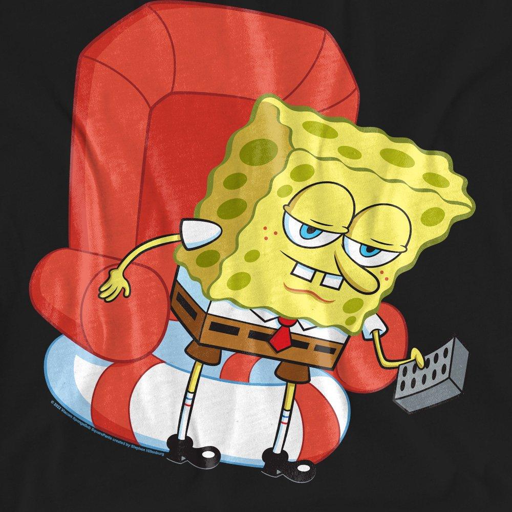 Black - Spongebob - Spongebob Head Out Meme T-Shirt Black - 2