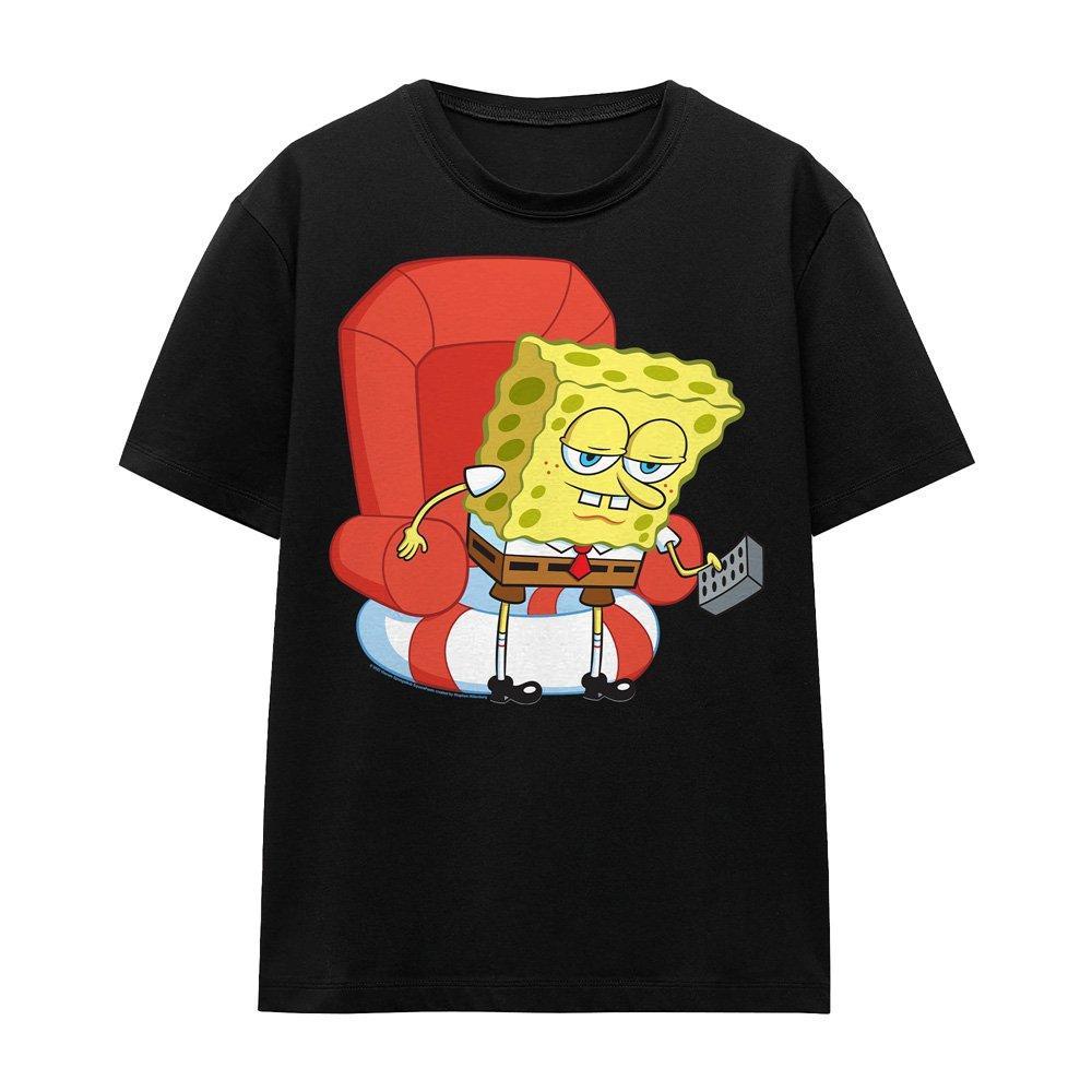 Black - Spongebob - Spongebob Head Out Meme T-Shirt Black - 4