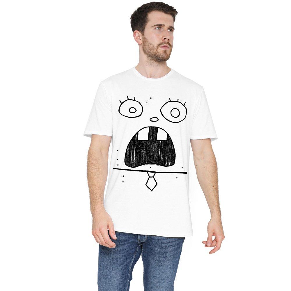 White - Spongebob - Spongebob Squarepants Spongebob Doogle Face Unisex - 1