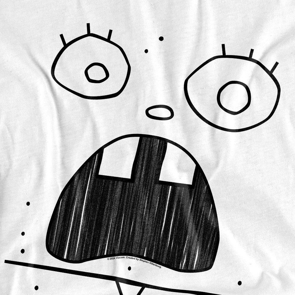 White - Spongebob - Spongebob Squarepants Spongebob Doogle Face Unisex - 2