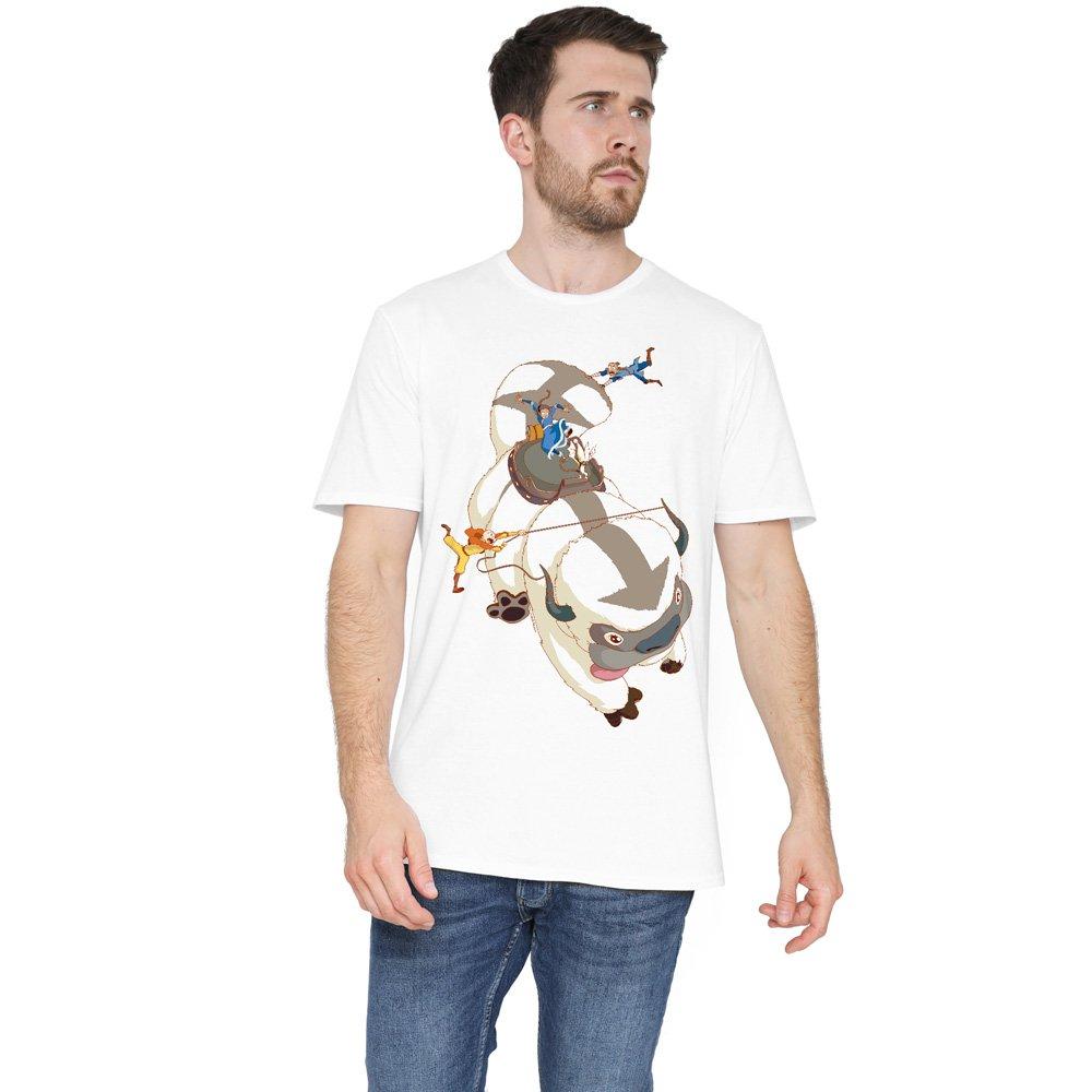 White - Nickelodeon - Avatar The Last Airbender Hang On Appa T-Shirt Wh - 1