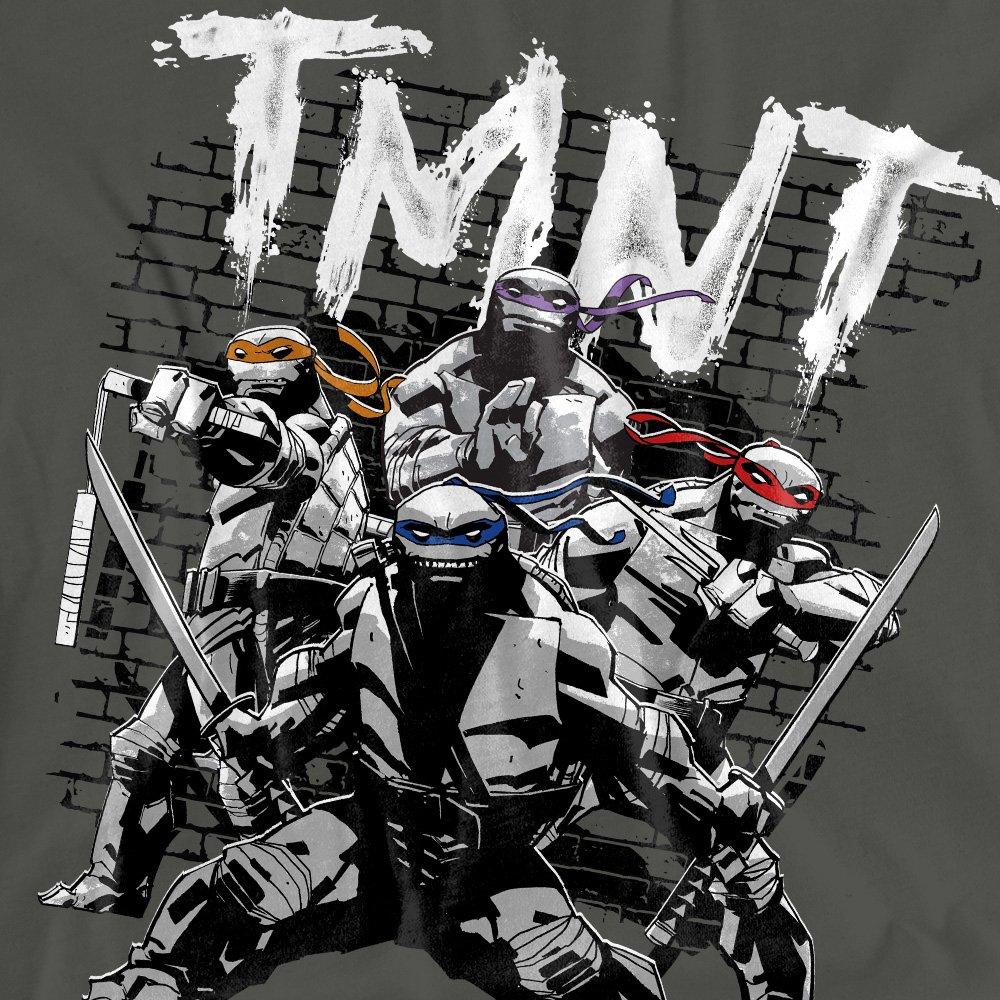 Charcoal - Teenage Mutant Ninja Turtles - TMNT TMNT Team Ladies T Shirt Charcoal - 2