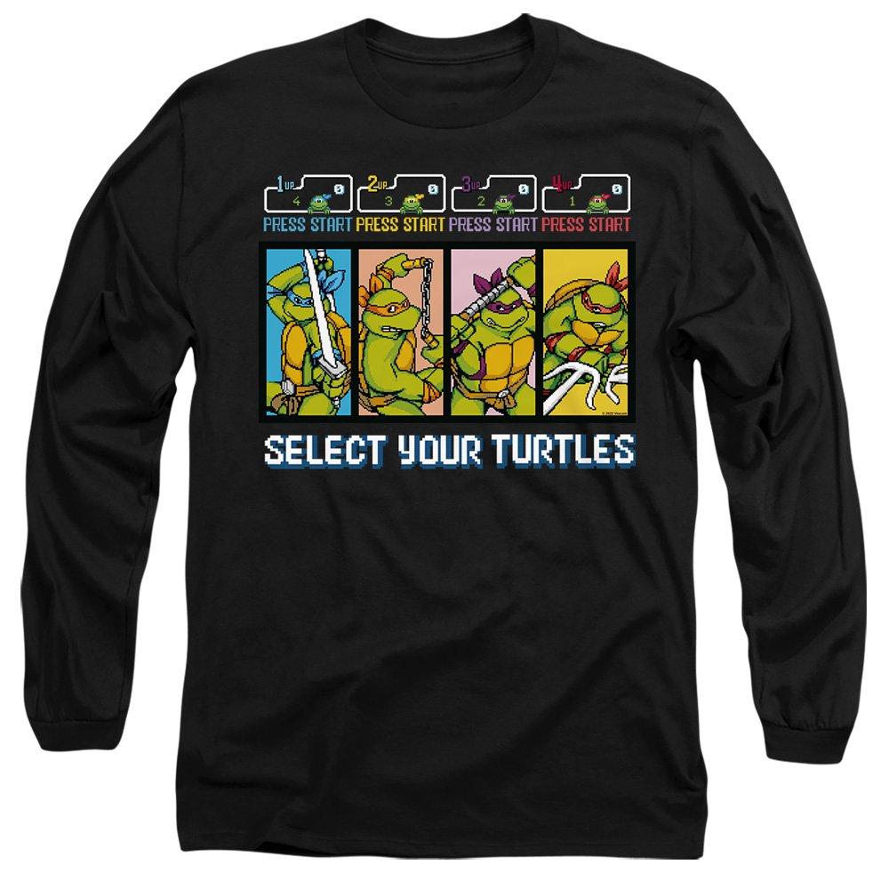 Black - Teenage Mutant Ninja Turtles - Tmnt Select Your Turtles Mens Long Sleeve T Shirt - 1