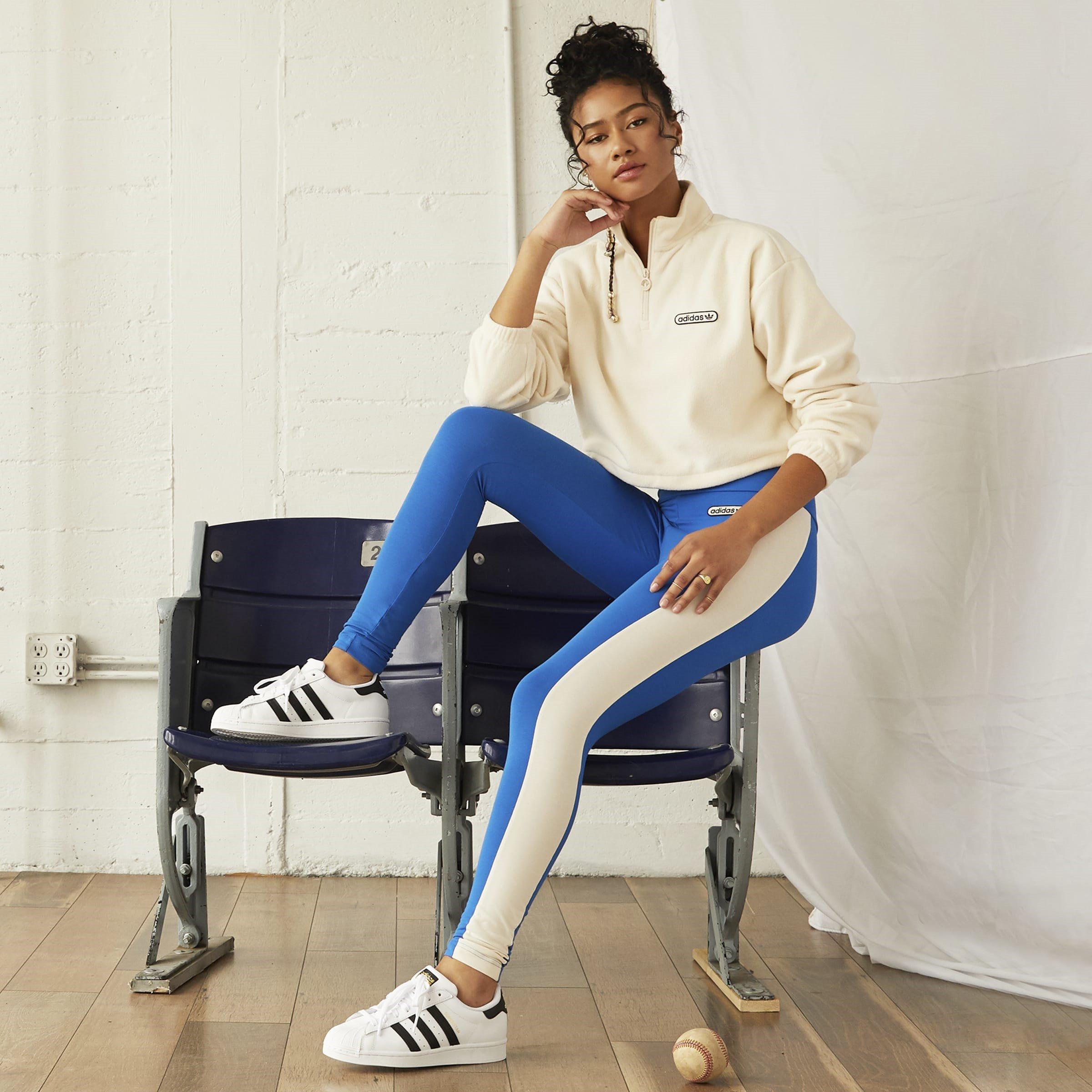 Blue - adidas Originals - Women's Performance Tights - 2