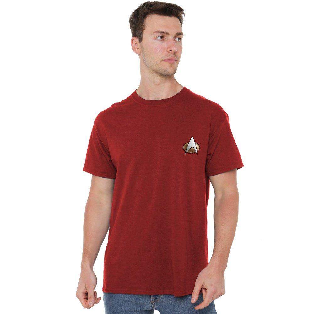 Red - Star Trek - Star Trek TNG Command Emblem T Shirt Cardinal - 1