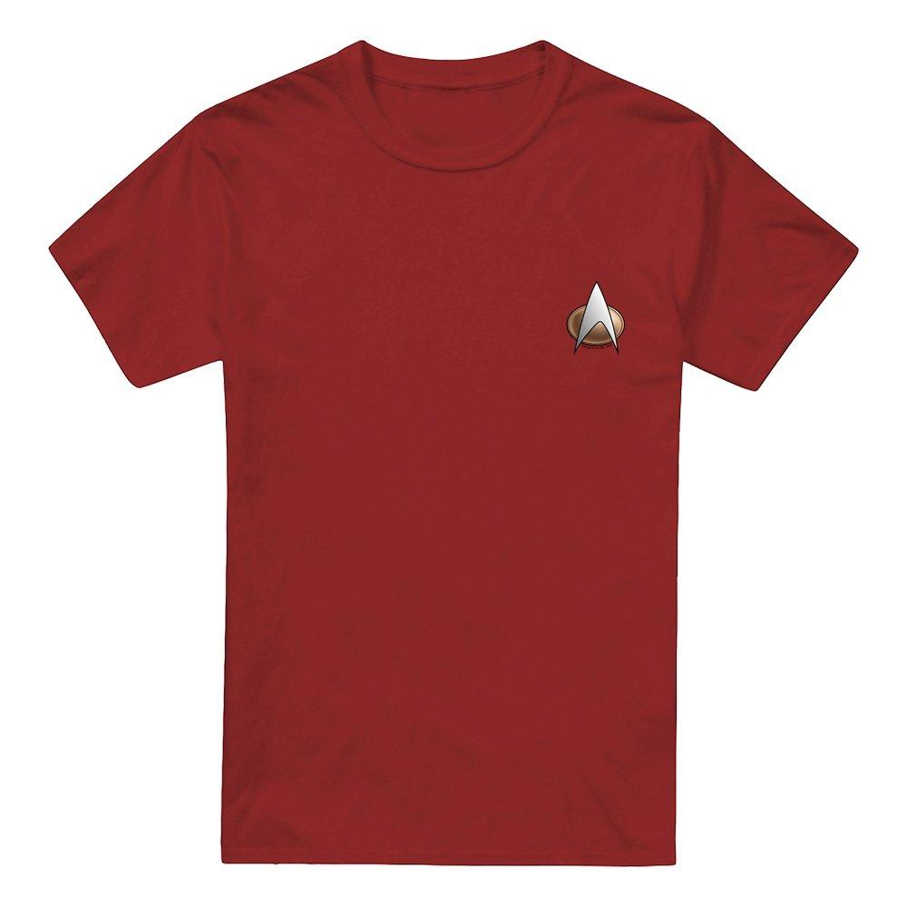 Red - Star Trek - Star Trek TNG Command Emblem T Shirt Cardinal - 4