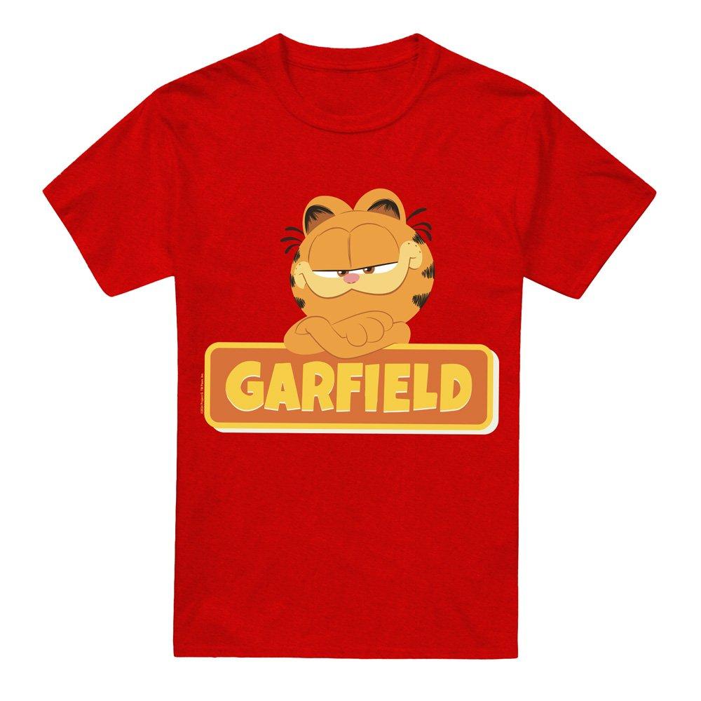 Red - Other - Garfield Movie Logo Unisex Adult Heather T Shirt - 4