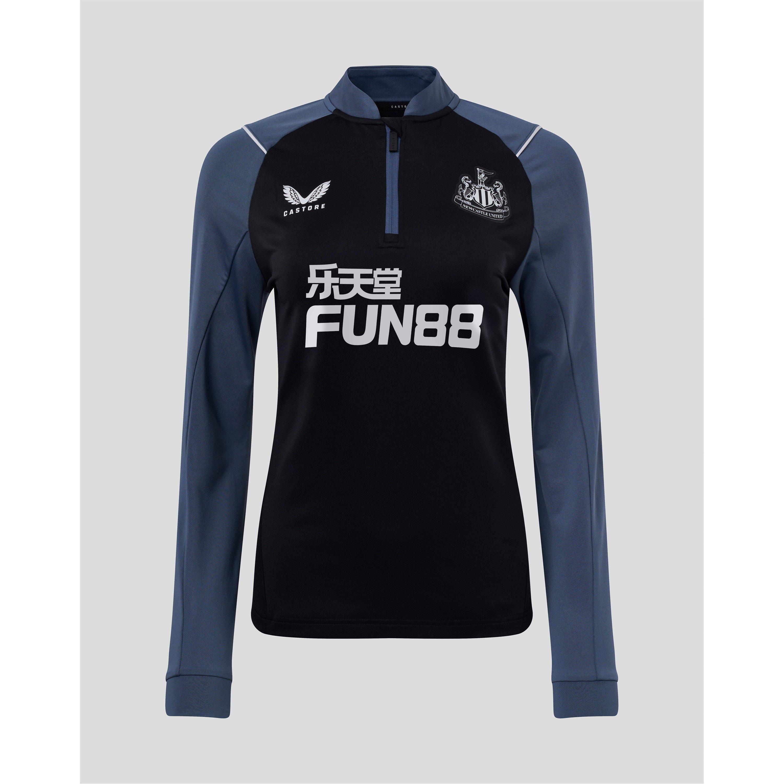 Ink Blue - Castore - Newcastle United Training Quarter Zip Top 2022 2023 Womens - 1