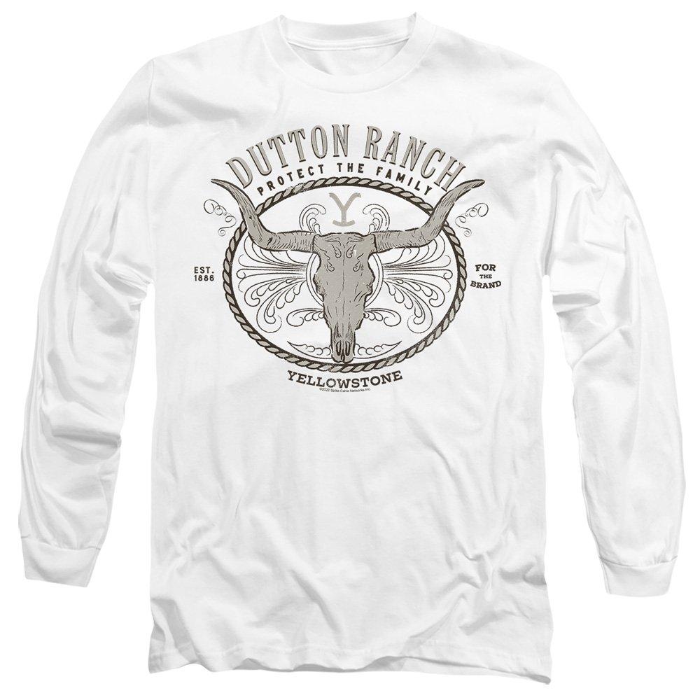 White - Other - Yellowstone Dutton Ranch Mens Long Sleeve T Shirt - 1