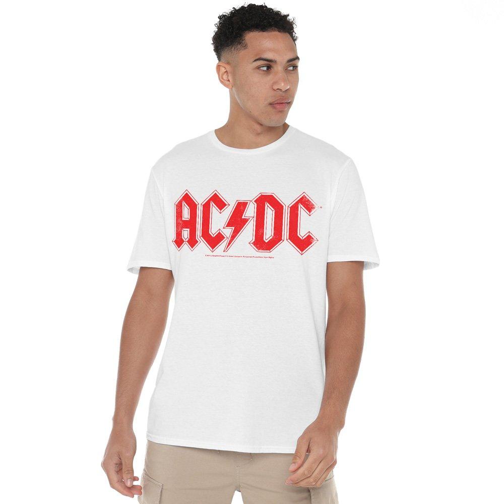 ACDC AC DC Logo Raglan Unisex T Shirt White