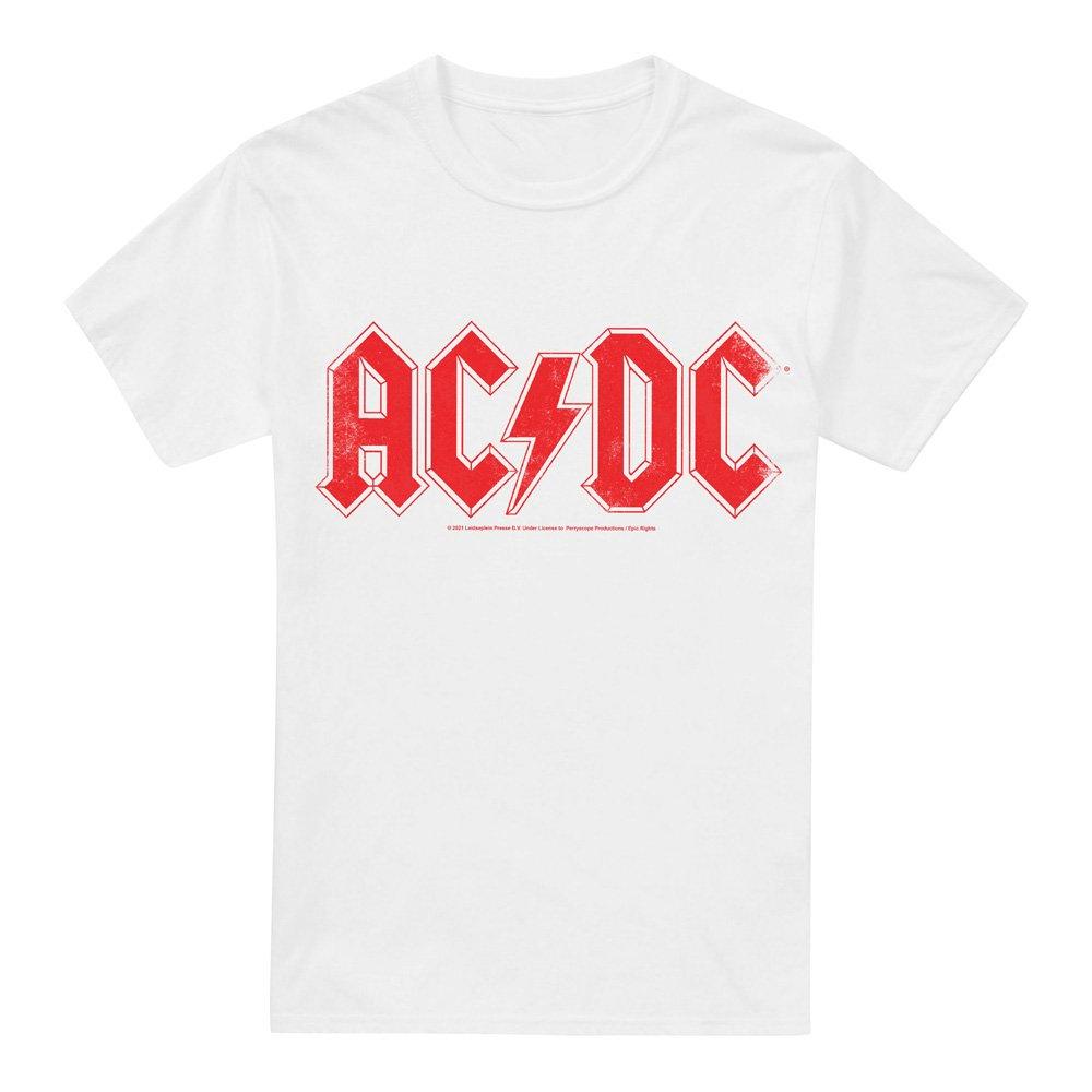 White - ACDC - AC DC Logo Raglan Unisex T Shirt White - 4