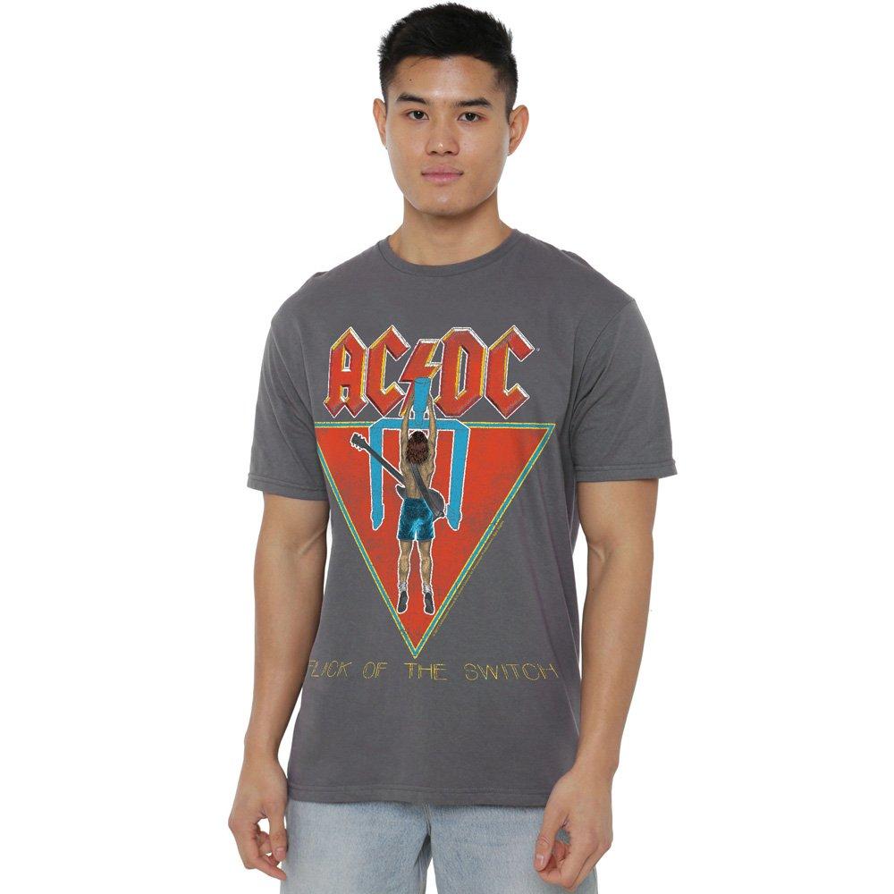 ACDC AC DC Flick Of The Switch Unisex T Shirt Charcoal