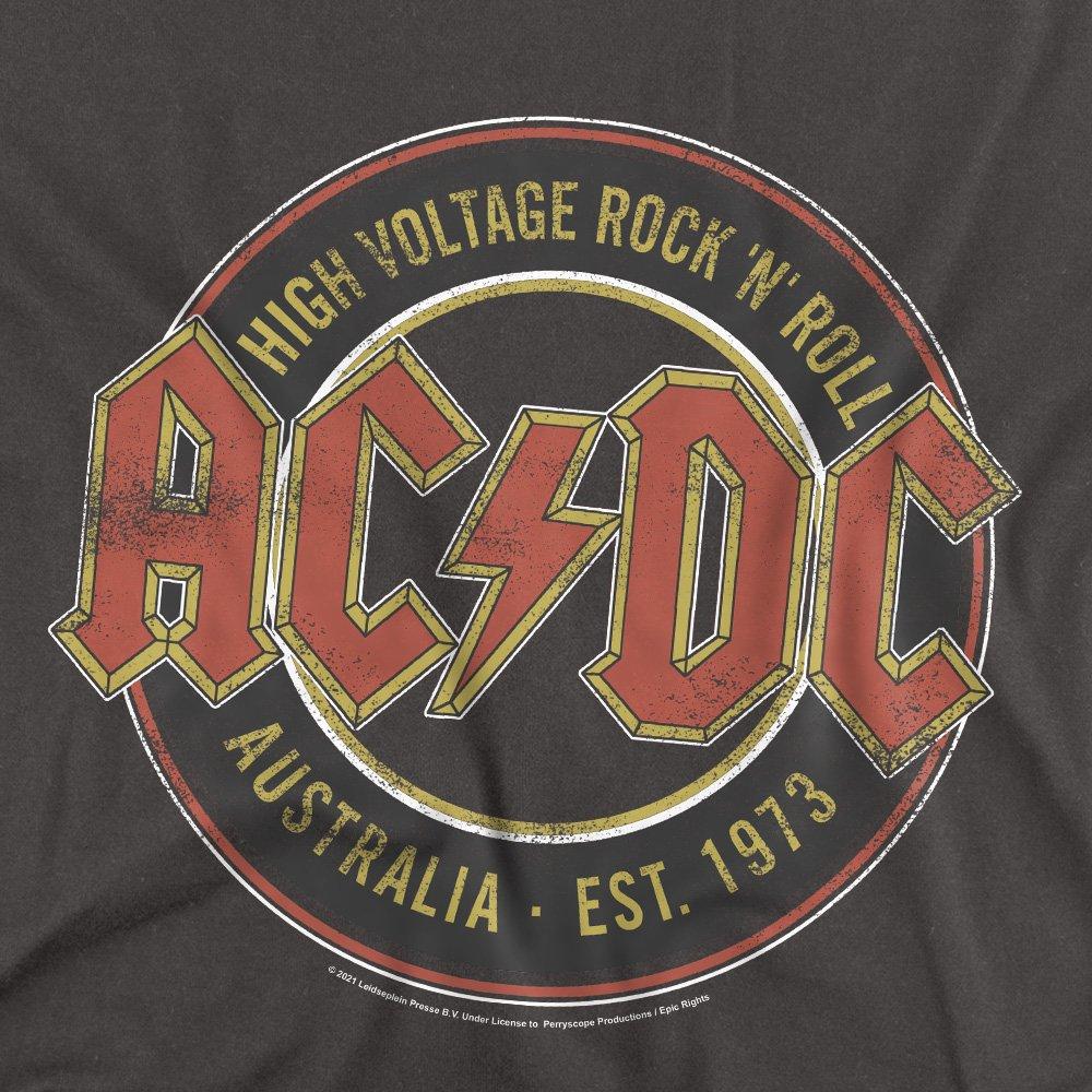 Charcoal - ACDC - ACDC Est. 73 Mens Long Sleeve T Shirt-Charcoal - 2