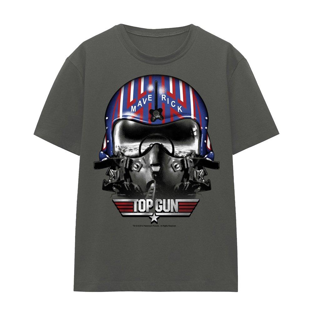 Charcoal - Top Gun - Top Gun Maverick Helmet Ladies T Shirt Charcoal - 4