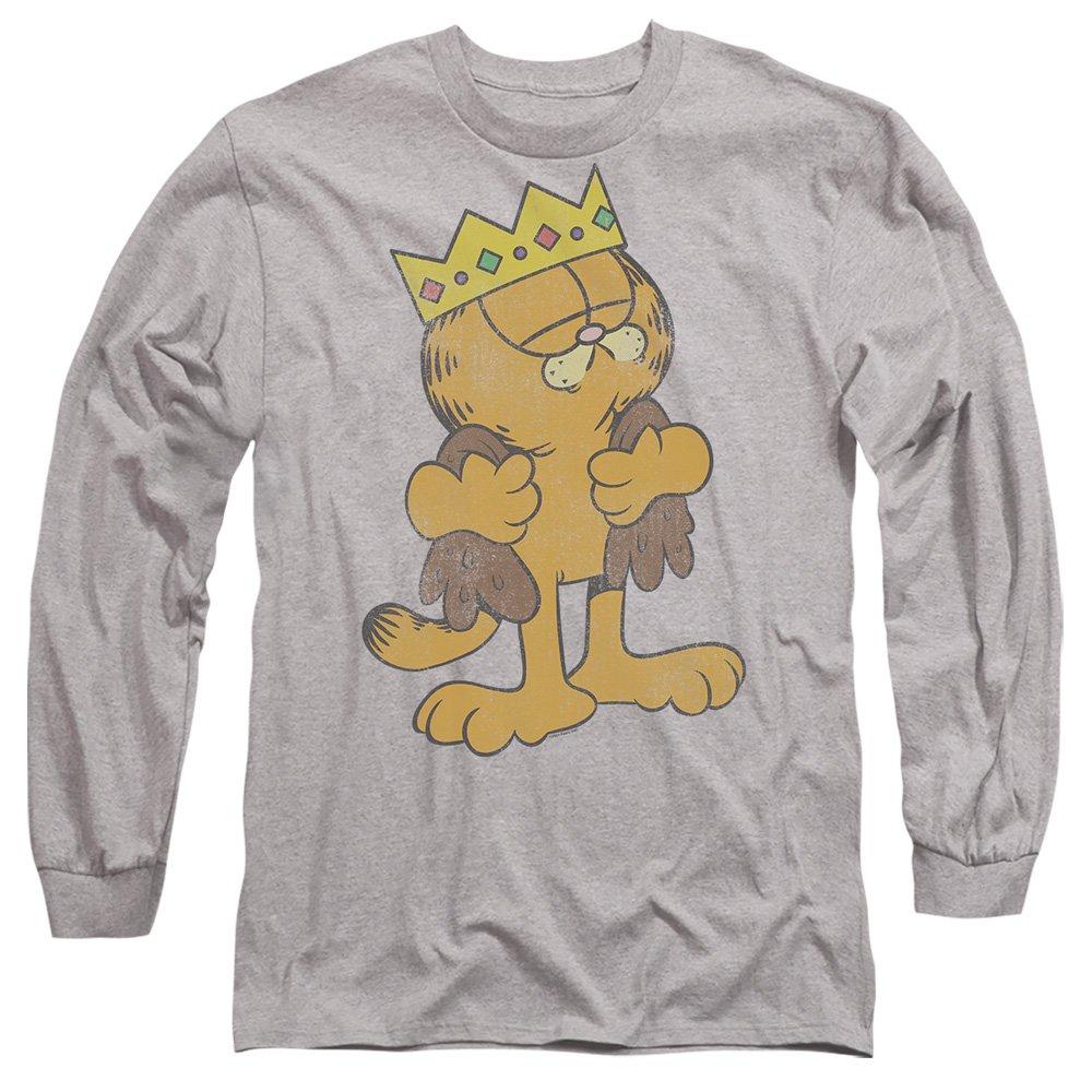 Grey - Garfield - Garfield King Garfield Long Sleeve T-Shirt Athlet - 1