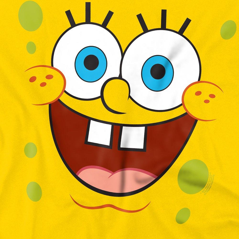 Yellow - Spongebob - Spongebob Goofy Smallile Face Unisex Adult T Shirt - 2