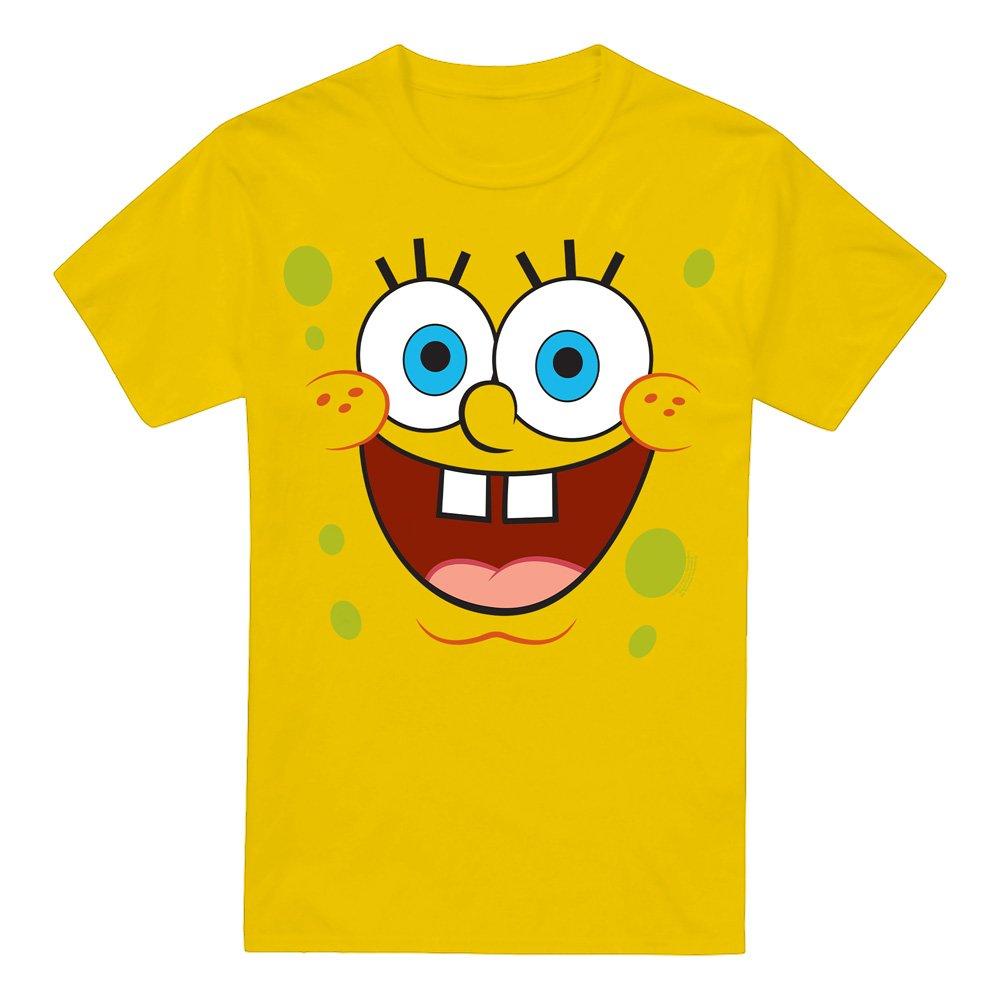 Yellow - Spongebob - Spongebob Goofy Smallile Face Unisex Adult T Shirt - 4