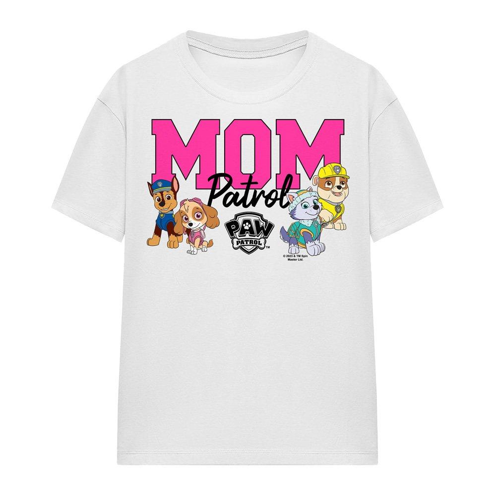 White - Paw Patrol - Paw Patrol MotherS Day Mom Patrol T-Shirt White - 4